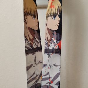 Attack On Titan Armin Arlert Cloth Lanyard With Clasp Official AoT Collectible